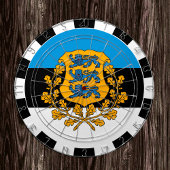 Estland Dartboard & Estonian Flag / Spielbrett Dartscheibe
