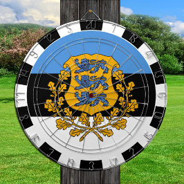 Estland Dartboard & Estonian Flag / Spielbrett Dartscheibe
