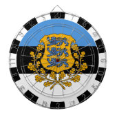 Estland Dartboard & Estonian Flag / Spielbrett Dartscheibe (vorne)