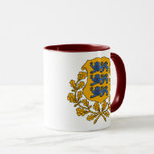 Estland-Emblem Tasse (VorderseiteRechts)
