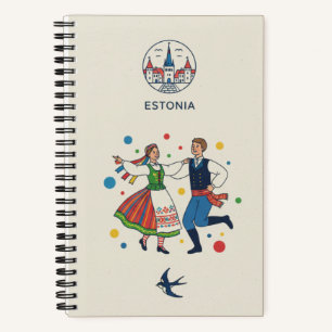 Estland-Erbe & Fotoarchiv der Altstadt von Tallinn Notizblock