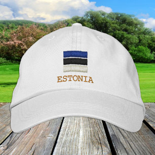 Estland / Estnische Flagge / Patrioten Bestickte Baseballkappe