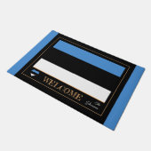 Estland & Estnisches Flaggenhaus Matten/Sport Will Fußmatte (Schrägansicht)