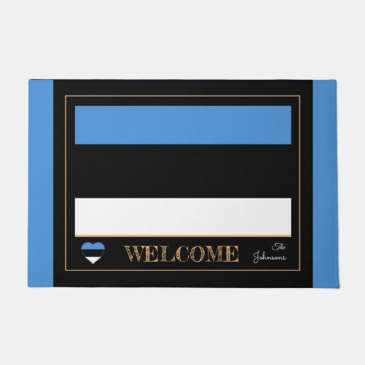 Estland & Estnisches Flaggenhaus Matten/Sport Will Fußmatte (Vorderseite)