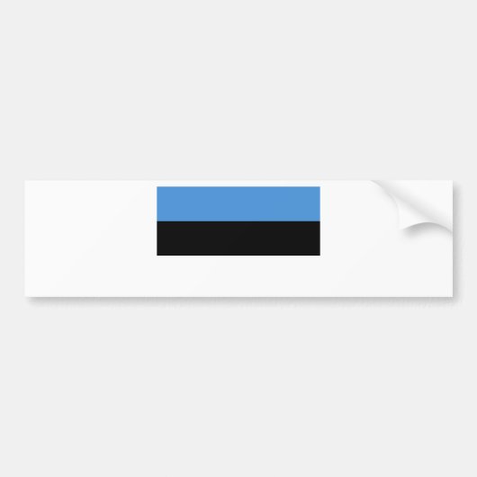 Estland Flag EE Autoaufkleber (Vorne)
