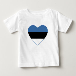 Estland Flag Herz T - Shirt