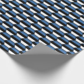 Estland Flag Honeycomb Wrapping Paper Geschenkpapier (Ecke)