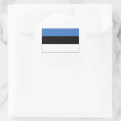 Estland FLAG International Runder Aufkleber (Tasche)