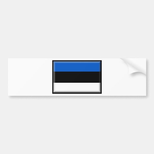 Estland-Flagge Autoaufkleber (Vorne)