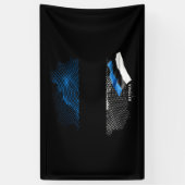 Estland-Flagge Banner (Vertikal)