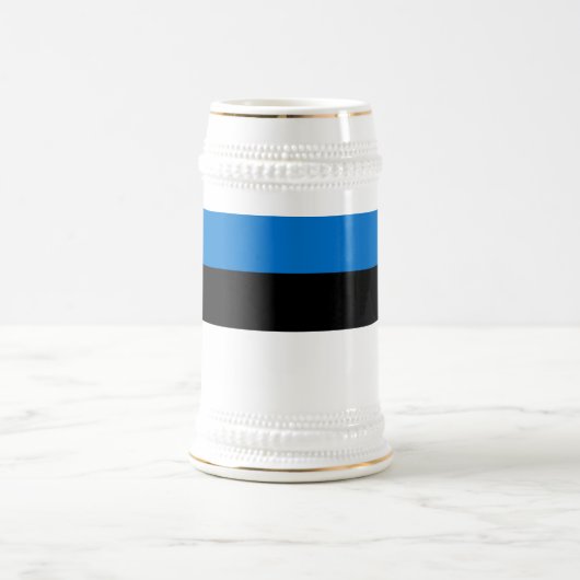 Estland-Flagge Bierglas (Mittel)