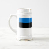 Estland-Flagge Bierglas (Links)