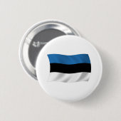Estland-Flagge-Button Button (Vorne & Hinten)