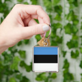 Estland-Flagge EE Schlüsselanhänger (Hand)