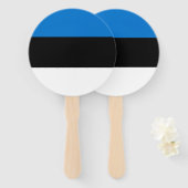 Estland-Flagge Fächer (Vorne und Hinten)