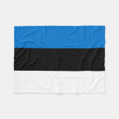 Estland-Flagge Fleecedecke (Vorderseite (Horizontal))