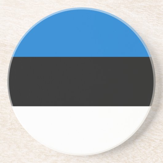Estland-Flagge Getränkeuntersetzer (Vorne)