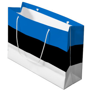Estland-Flagge Große Geschenktüte