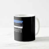 Estland - Flagge Kaffeetasse (VorderseiteRechts)