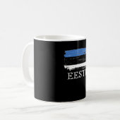 Estland - Flagge Kaffeetasse (Vorderseite Links)