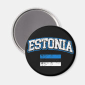 Estland-Flagge Magnet (Vorderseite/Rückseite)