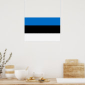 Estland-Flagge Poster (Küche)