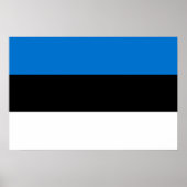 Estland-Flagge Poster (Vorne)