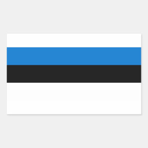 Estland-Flagge Rechteckiger Aufkleber
