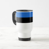 Estland-Flagge Reisebecher (Vorderseite Links)