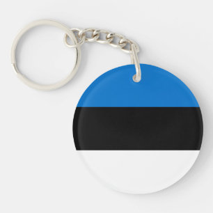Estland-Flagge Schlüsselanhänger
