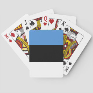 Estland-Flagge Spielkarten