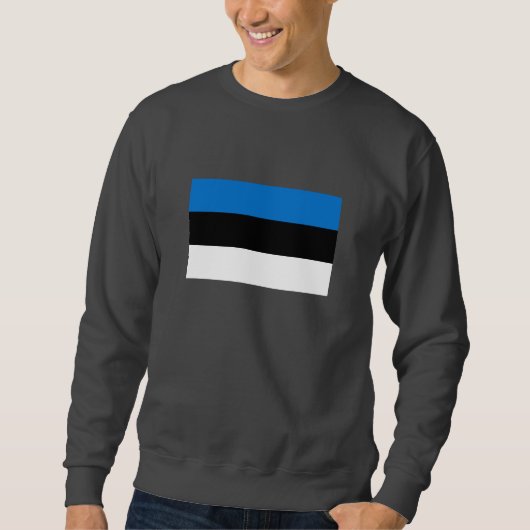 Estland-Flagge Sweatshirt (Vorderseite)
