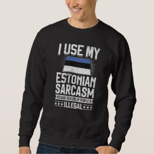 Estland Flaggen-Souvenirs für Esten - Männer und F Sweatshirt