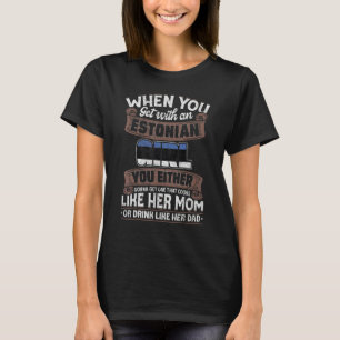 Estland Flaggen stolz Esten Männer und Frauen T-Shirt