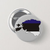 Estland-Flaggenkarte Button (Vorne & Hinten)