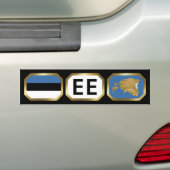 Estland Flaggenplan-Code-Autoaufkleber Autoaufkleber (Auf Auto)