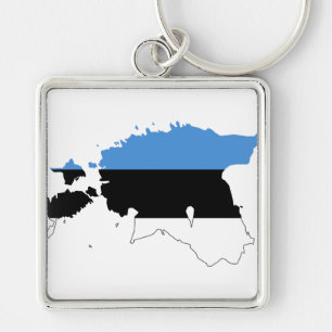 Estland Flaggenplan EE Schlüsselanhänger