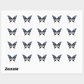 Estland Frack Butterfly Flag Aufkleber (Blatt)
