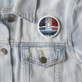 Estland Französisch-Frankreich-Tree-Roots-Flag Button (Beispiel)