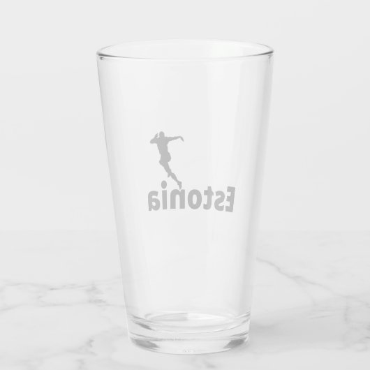 Estland Fußball Glas (Rückseite)