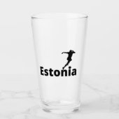 Estland Fußball Glas (Vorderseite)