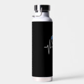 Estland Herzschlager Flagge Trinkflasche (Rechts)