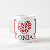 Estland I Liebe Kaffeetasse (Vorderseite Links)