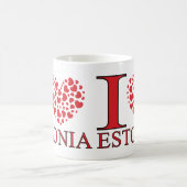 Estland I Liebe Kaffeetasse (Mittel)