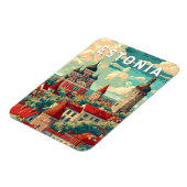 Estland Illustration Travel Art Vintag Magnet (Linke Seite)