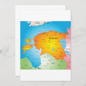 Estland - Karte (Vorne/Hinten)