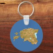 Estland Karte Schlüsselanhänger (Vorderseite)