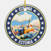 Estland Keramik Ornament (Hinten)