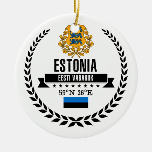 Estland Keramikornament (Vorne)