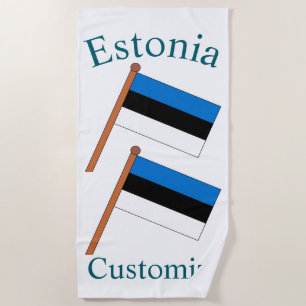 Estland Länderflagge Thunder_Cove Strandtuch